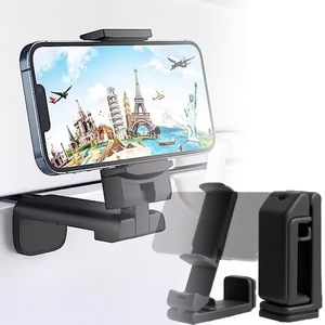 Universal 360 Rotate Foldable ABS Material Adjustable Height Travel Desk Phone <b>Holder</b> for Airplane Dashboard/Lazy Bed for - Product Image 1