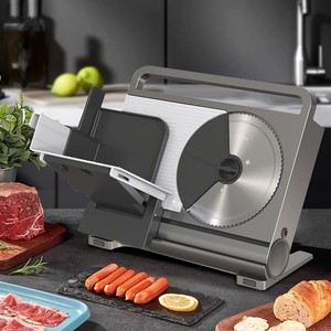 Mini trancheuse à viande domestique entièrement automatique 150w, trancheuse à viande électrique de 1 à 15mm, coupe-légumes à <span class=keywords><strong>jambon</strong></span> d'épaisseur réglable - Product Image 5