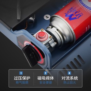 便携式汽车燃气灶家用火锅盒式炉灶小型丁烷燃气灶烧烤架 - Product Image 3