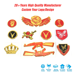 Autocollants 3D souples personnalisés de haute qualité, emblèmes de <span class=keywords><strong>moto</strong></span> argentés et dorés, autocollants imperméables pour carrosserie de voiture - Product Image 1