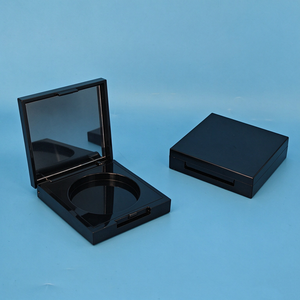 Estuche cuadrado de plástico vacío para polvos cosméticos, estuche vacío para polvos, contenedor vacío para polvos sueltos, estuche para polvos sueltos con espejo - Product Image 3
