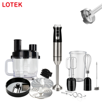 Kit Mixeur Plongeant Électrique Multifonction 1600W en Acier Inoxydable pour Usage Domestique et Hôtelier, Vente en Gros OEM, Certifié CE