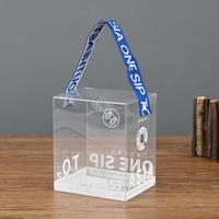 Boîtes en plastique transparent PET prêtes à la vente pour l'emballage de cosmétiques, articles cadeaux carrés en PVC transparent