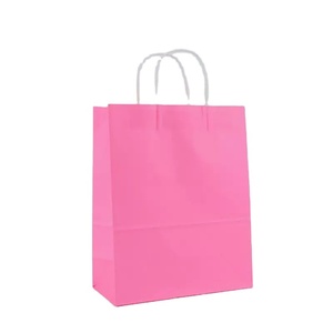 Custom Printed Paperbag Takeaway Shopping White Brown Kraft Paper <b>Bag</b> With Handle - Product Image 1