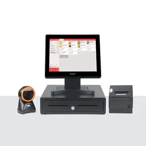 Portable 15 Pos Touch Screen Android Pos System All In 1 Newest Pos Retail Complete System