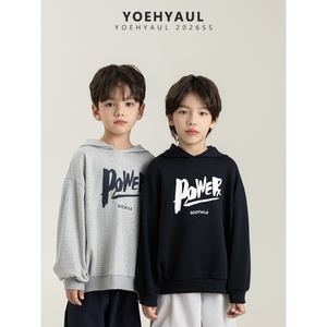 YOEHYAUL QG3362 Sweat à capuche décontracté personnalisé pour adolescents et enfants (4-16 ans) – Vente en gros - Product Image 1