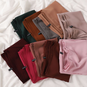 Sciarpa Hijab in Chiffon <span class=keywords><strong>di</strong></span> Poliestere <span class=keywords><strong>di</strong></span> Alta Qualità, Personalizzabile, per Donne Musulmane, Premium e Delicata sulla Pelle - Product Image 1