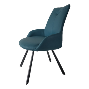 Venta al por mayor de muebles <span class=keywords><strong>para</strong></span> el hogar nuevo diseño moderno de cuero de la PU azul <span class=keywords><strong>Silla</strong></span> de comedor <span class=keywords><strong>para</strong></span> venta - Product Image 3