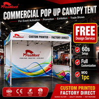 Tente pliante FEAMONT 10x10, auvent imperméable pour événements en plein air, fête, marché, fabricant OEM