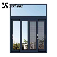 Fenêtres coulissantes en verre trempé en alliage d'aluminium de haute qualité au design horizontal moderne de Chine, étanches et isolantes thermiquement