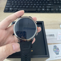Jam Tangan Pintar Android 4G Slot Kartu SIM NFC WiFi GPS Navigasi RAM 3GB ROM 32GB 1100mAh Ponsel Bulat Smartwatch dengan Kamera