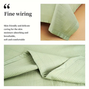 Colcha suave de 3 piezas, manta acolchada, edredón fino, funda de <span class=keywords><strong>cama</strong></span>, edredón de poliéster para todas las estaciones, juegos de <span class=keywords><strong>cama</strong></span>, fundas de almohada - Product Image 3