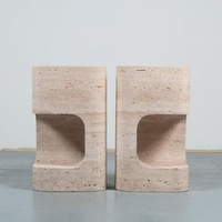 YDSTONE Ensemble canapé et table basse en marbre haut de gamme Design simple et créatif pour dessus de vanité de salle à manger en plein air et utilisation de la salle de bain