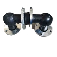 Raccord d'expansion à bride en acier au carbone forgé, coude à 90 degrés en acier inoxydable, joint en caoutchouc Bainai