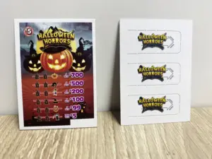 Custom Paper Pull Tabs And Break Open Lottery Ticket Game Printing