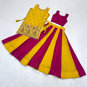 Women Embroidered Lehenga Choli Set Cotton Traditional Ethnic Wear India Pakistan Spring Summer Daily Outfit - Product Image 6