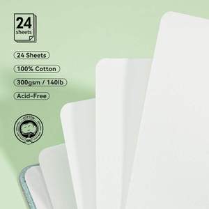 Carnet d'aquarelle à paillettes 300 g/m², pressé à chaud, sans acide, format carré, <span class=keywords><strong>pour</strong></span> artistes, adultes et étudiants - Product Image 2