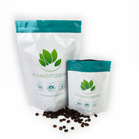 Sachet Doypack en aluminium mat, sac personnalisé recyclable avec valve de dégazage unidirectionnelle pour l'emballage de grains de café de spécialité
