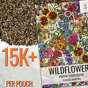 Lot de 14 sachets de fleurs sauvages pour le jardin, kit de mélange de plantes annuelles, types de plantes vivaces, tolérants à l'ombre pour les truies partielles de fleurs pour la plantation. - Product Image 1