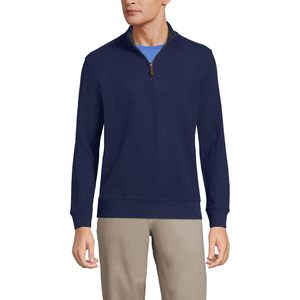 FOXA Bedford Rib Quarter Zip <b>Pullover</b> <b>Sweater</b> Men's 100% Cotton Standard Thickness Regular Sleeve - Product Image 1