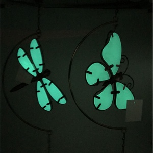 Campanas de <span class=keywords><strong>Viento</strong></span> Luminosas con Colgantes de Mariposa y Libélula, Piezas Fluorescentes UV, Colgantes Giratorios Creativos de 60 cm, Más Vendidos - Product Image 3