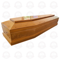 Venta Directa de Fábrica, Ataúd de Madera Maciza de Estilo Europeo, Ecológico, Biodegradable, de Alta Calidad, Personalizable