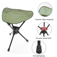 Tabouret de camping pliable, chaise de pêche portable pour le camping, la randonnée, le golf, la chasse, le jardinage en plein air, les voyages et la plage