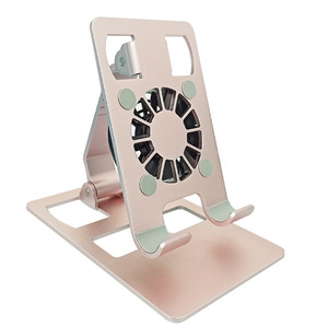 Nuevo Soporte de Refrigeración para Teléfono y Tableta de Aleación de Aluminio, <span class=keywords><strong>Radiador</strong></span> de <span class=keywords><strong>Escritorio</strong></span> <span class=keywords><strong>Plegable</strong></span> de Metal con Ángulo Ajustable, Soporte Refrigerante para Teléfono - Product Image 1