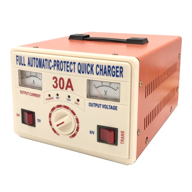 Portable 12V 24V Smart Battery Charger 30A Pulse Repair for Motorcycle Car Boat-High Quality Lead Acid Battery Charger