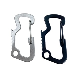 IRONDONKEY Exterior Tipo D Escalada <span class=keywords><strong>Seguro</strong></span> Mosquetón Cuerda <span class=keywords><strong>de</strong></span> alambre <span class=keywords><strong>de</strong></span> acero recubierto Mosquetones 550 Mosquetones Paracord - Product Image 1