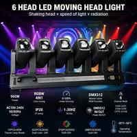 Nouvelle Lyre Beam Wash RGBW 960W, Stroboscope à Double Face 12x80W RGBW avec Pixels pour Concerts, DJ et Éclairage Scénique DMX