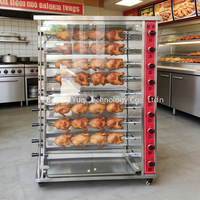 Four à rôtisserie au gaz commercial à 9 niveaux pour poulet, équipement de cuisine pour petites entreprises et restaurants 0-400 ℃   Contrôle précis de la température