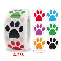 Autocollants populaires en forme de patte de chien pour animaux de compagnie, étiquettes autocollantes, décalcomanies murales en forme d'animaux pour jouets d'enfants