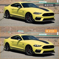 Phares HETOP Mustang 2018-2022, phares LED de voiture améliorés, DRL, plug and play, accessoires de phares avant, phare pour Ford