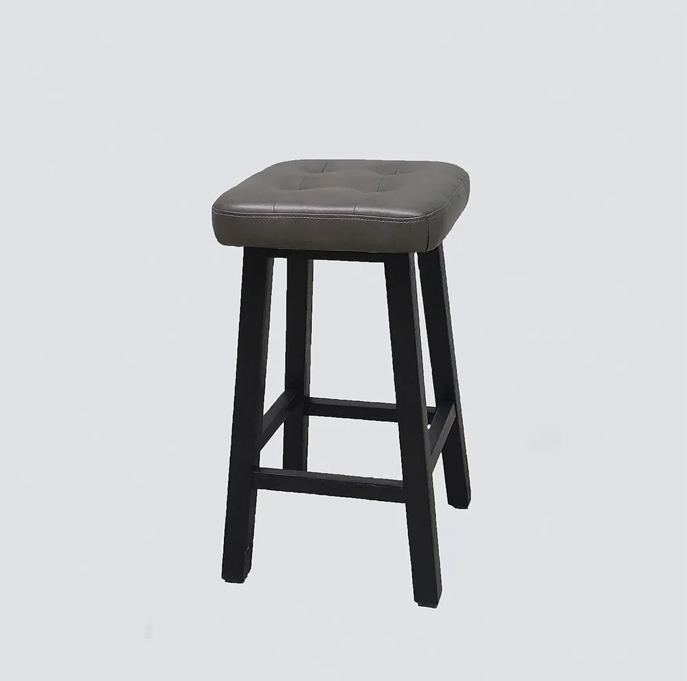 NS mebel kulit sintetis 26 inci kursi Bar kursi kayu penghitung kaki kursi Bar Modern untuk klub ruang tamu makan rumah kantor