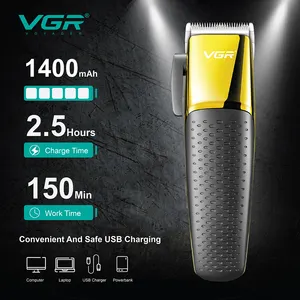 VGR V-686 2 Speed Settings Electric Hair Trimmer Professional Rechargeable Cordless Hair Clipper For Men