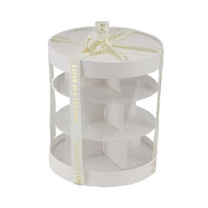ファミリーアフタヌーンティー段ボールケーキスタンドケーキポータブルデザート多層収納ラックパッキングボックス - Product Image 1