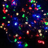 Maßgefertigte Schwarze Weihnachts-LED-Lichterkette mit Blitzfunktion, Batteriebetrieben, IP54-Zertifiziert für Innen- und Außenbeleuchtung, Vollstern-Effekt