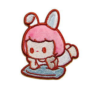 Chenille patchs brodés fer sur Western Christmas mignon flanelle Patch Anime personnage tissu Patch - Product Image 1