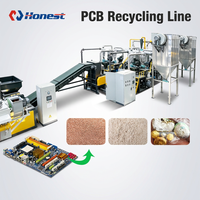 Usine de recyclage de circuits imprimés (PCB) pour déchets électroniques, équipement d'extraction de métaux à faible consommation pour cartes de circuits usagées
