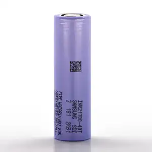 Original SDI INR21700 40T 3.7V 4000mAh Lithium Battery 3.7V 4000mAh 21700 Li Ion Batteries For SAMSUNG 40T