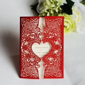 Handmade <strong>Heart</strong> Shape Wedding Invitation <strong>Cards</strong> - Product Image 2