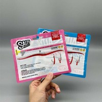 Emballage d'appât de leurre de poisson imprimé personnalisé 3 fermeture à glissière latérale transparente fenêtre transparente sac en plastique mylar