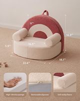 Canapé pour tout-petits aux motifs arc-en-ciel mignons, vente en gros d'usine, chaise confortable pour enfants, coussin en peluche doux, chaise de lecture pour tout-petits, canapés pour enfants