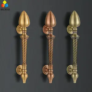 100% copper aluminum brass pull handle gold door handle interior door handles for doors