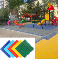 Revêtement de sol pour terrains de sport, équipement de terrain de jeu, dalles en plastique pour sols sportifs, dalles PP d'extérieur, installation rapide, terrain de pickleball