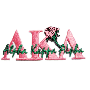 Parche Bordado Premium Lavable AKA Sorority, Termoadhesivo o para Coser, para Prendas con Letras Griegas, Chaquetas de Hermandad, Mochilas, Personalizado - Product Image 1