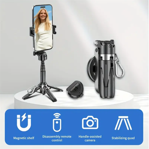 P15Mini C magnétique poignée de téléphone trépied Selfie Stick téléphone trépied sans fil avec télécommande pour iPhone Android <span class=keywords><strong>Xiaomi</strong></span> - Product Image 2