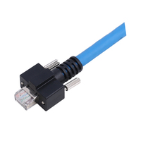 Connecteur Ethernet M12 RJ45 IP67 étanche blindé 8 broches avec contacts plaqués or, boîtier métallique certifié ROHS/CE