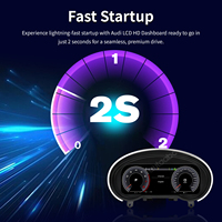 Panel Instrumen Digital LCD 10,25 inci untuk Audi TT 2008-2014 Wireless CarPlay Android Auto Plug&Play 1920x720 Garansi 1 Tahun